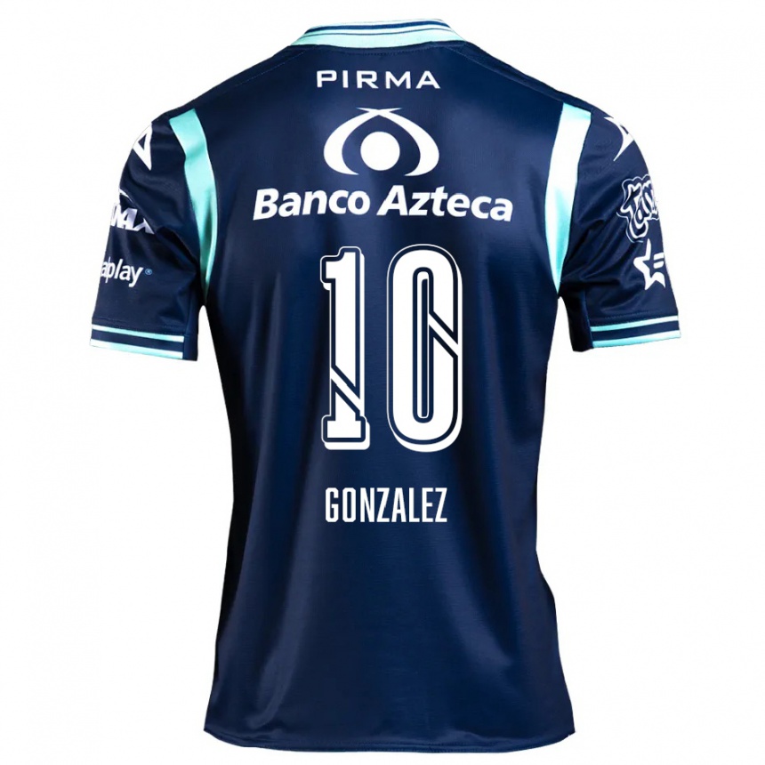 Women Football Jair González #10 Navy Blue Away Jersey 2024/25 T-Shirt Za