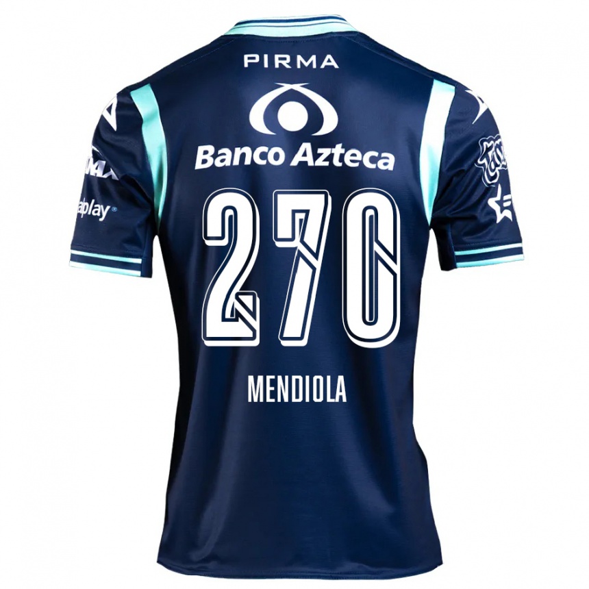 Women Football Carlos Mendiola #270 Navy Blue Away Jersey 2024/25 T-Shirt Za