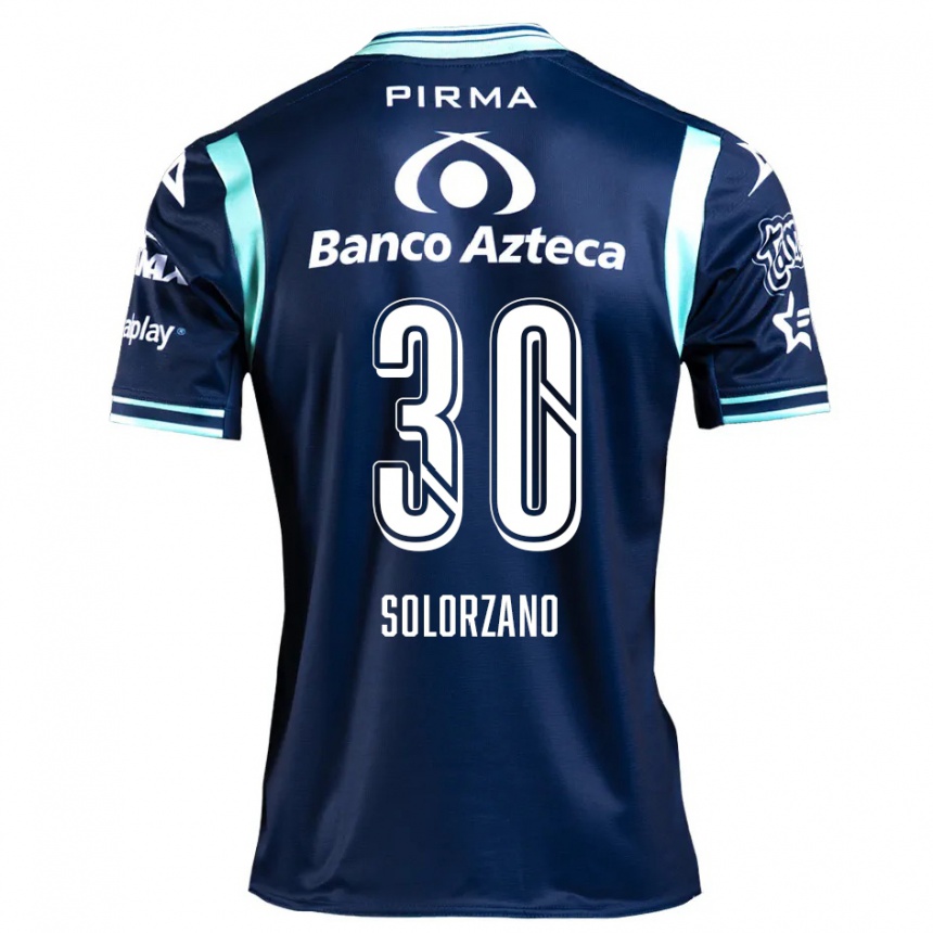 Women Football Aisha Solórzano #30 Navy Blue Away Jersey 2024/25 T-Shirt Za