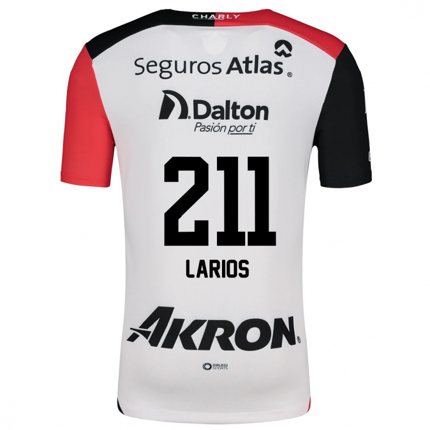 Women Football Israel Larios #211 White Red Black Away Jersey 2024/25 T-Shirt Za