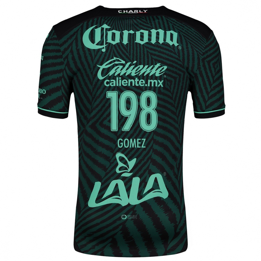 Women Football Isaác Gómez #198 Black Green Away Jersey 2024/25 T-Shirt Za