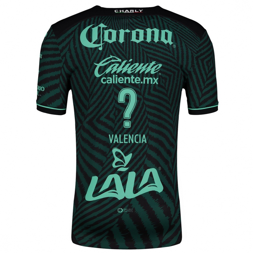 Women Football Álex Valencia #0 Black Green Away Jersey 2024/25 T-Shirt Za