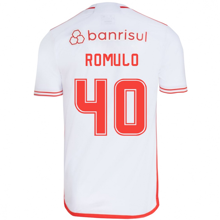 Women Football Rômulo #40 White Red Away Jersey 2024/25 T-Shirt Za