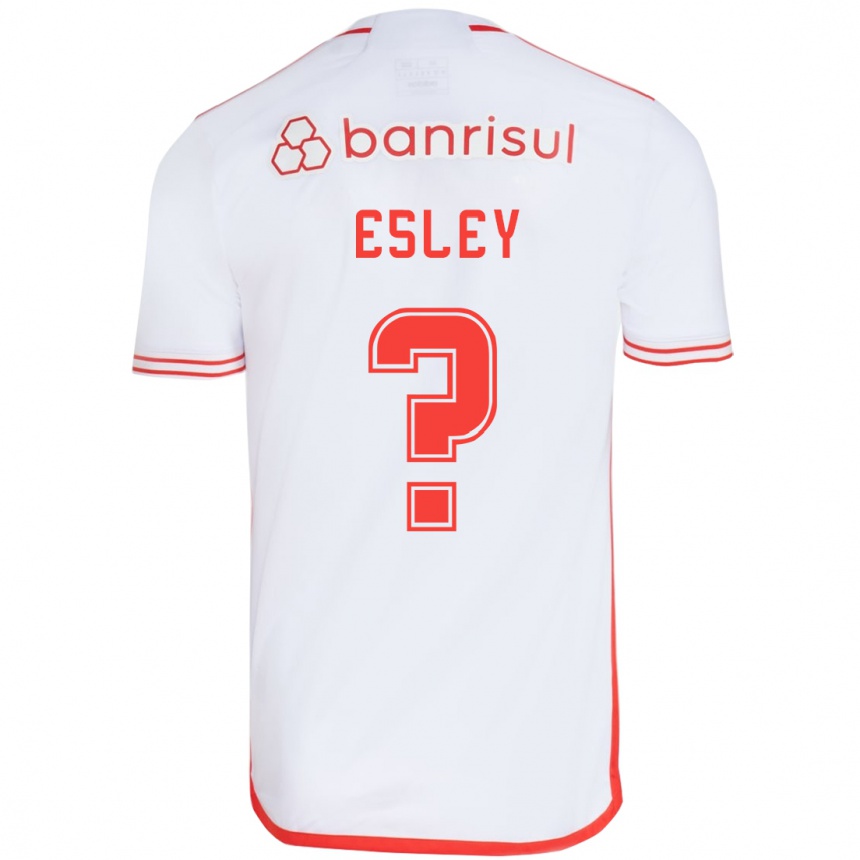 Women Football Esley #0 White Red Away Jersey 2024/25 T-Shirt Za