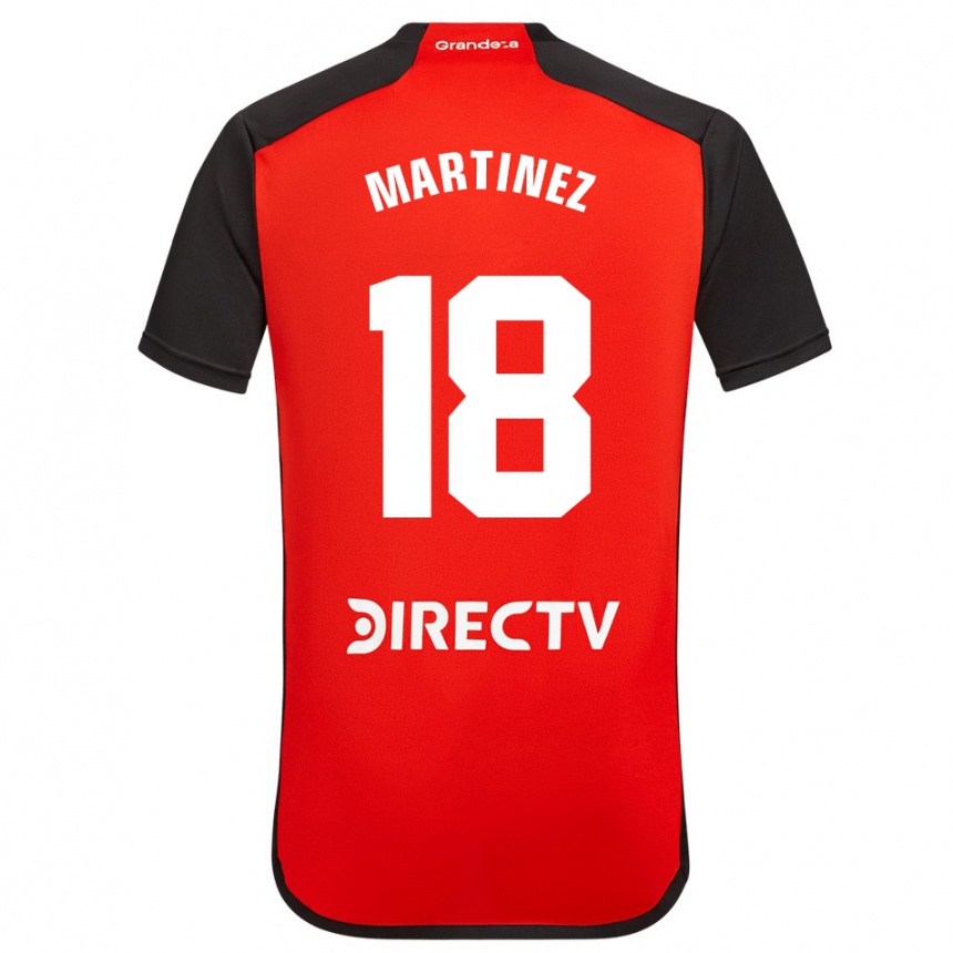 Women Football Pity Martínez #18 Red Black White Away Jersey 2024/25 T-Shirt Za