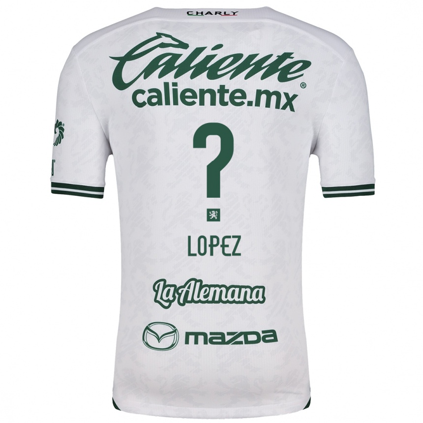 Women Football Nicolás López #0 White Green Away Jersey 2024/25 T-Shirt Za