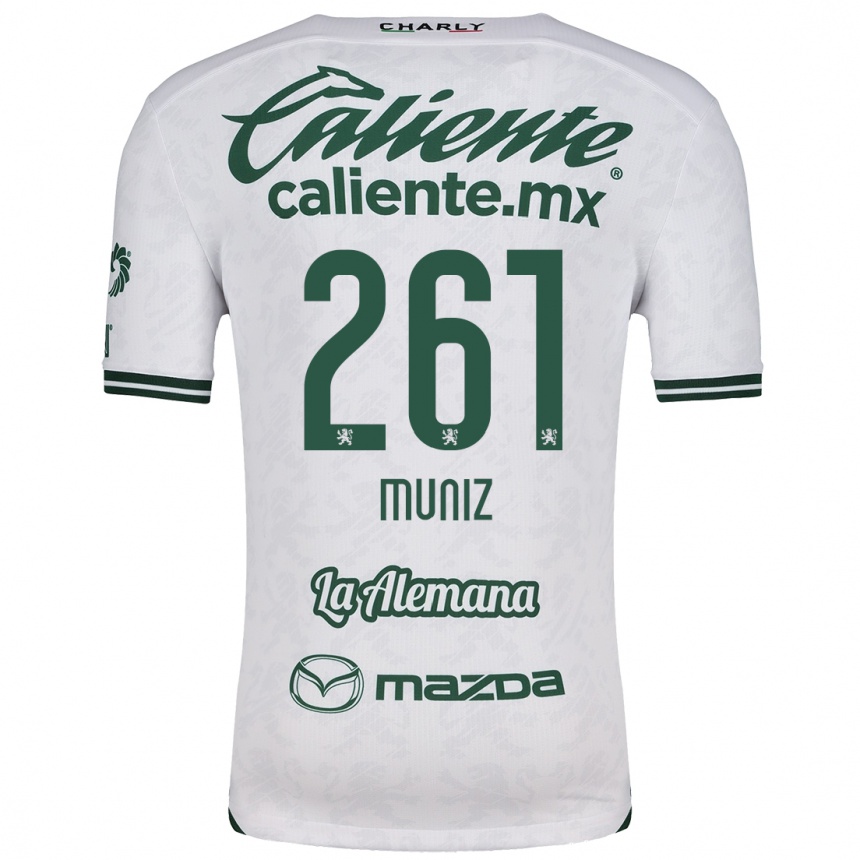 Women Football César Muñiz #261 White Green Away Jersey 2024/25 T-Shirt Za