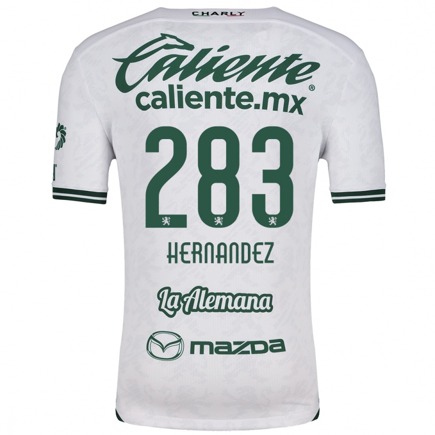 Women Football Karin Hernández #283 White Green Away Jersey 2024/25 T-Shirt Za