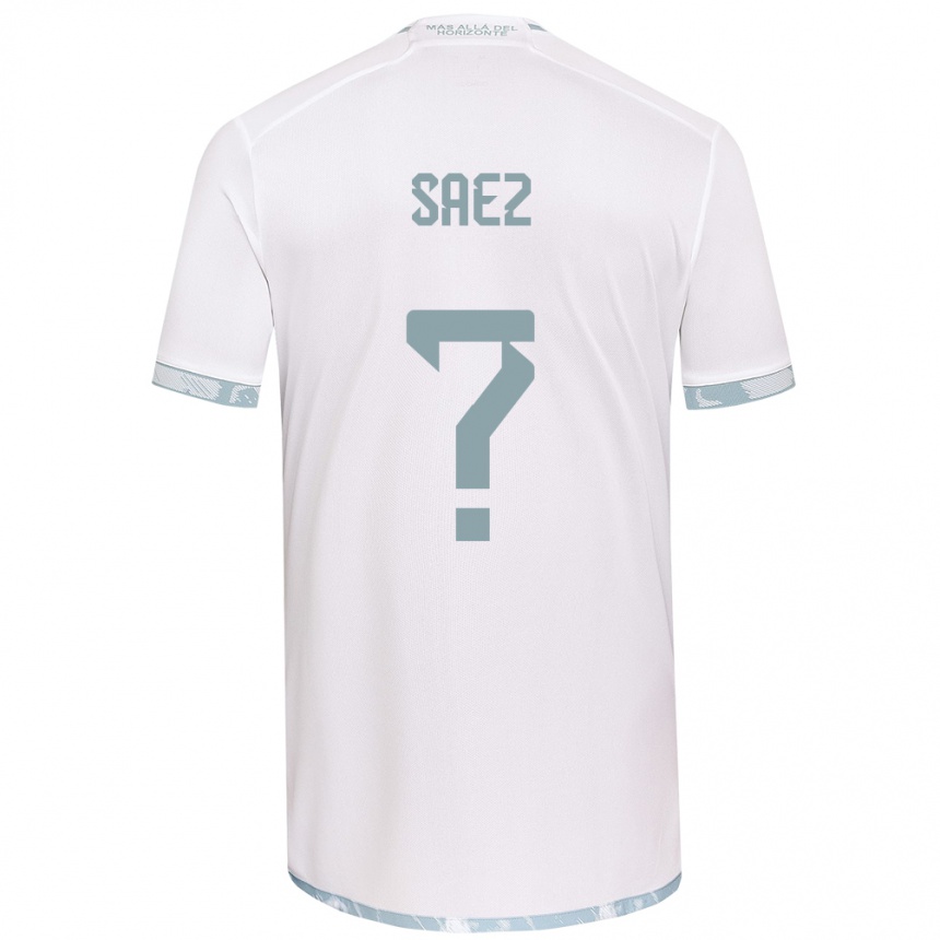 Women Football Ignacio Sáez #0 White Grey Away Jersey 2024/25 T-Shirt Za