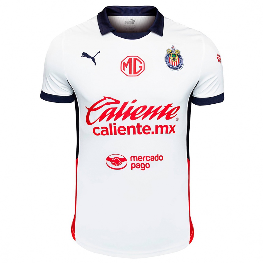 Women Football Cristo Navarrete #241 White Red Blue Away Jersey 2024/25 T-Shirt Za