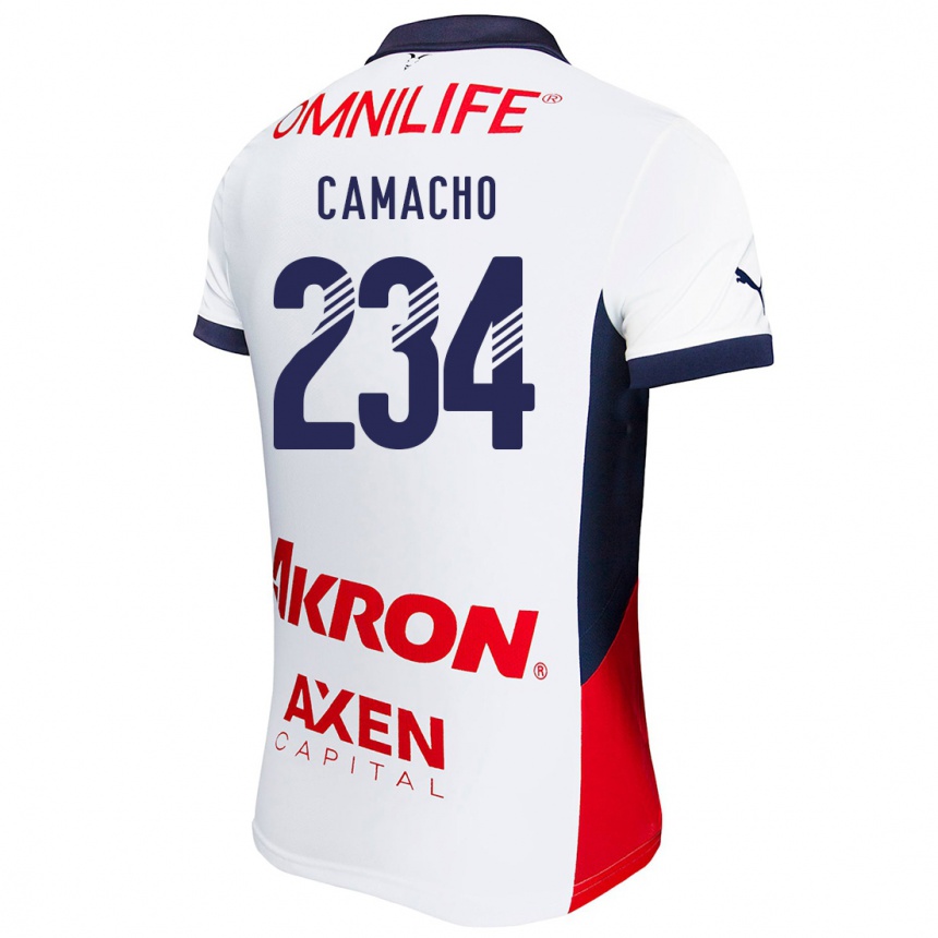 Women Football Xandor Camacho #234 White Red Blue Away Jersey 2024/25 T-Shirt Za