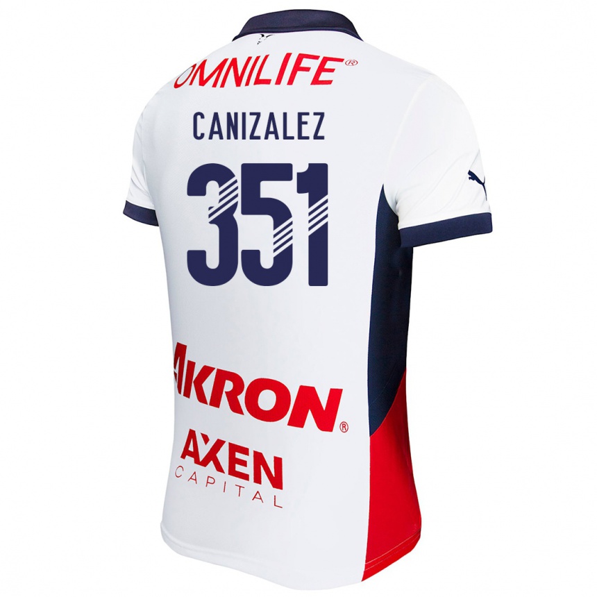 Women Football Djorkaeff Canizalez #351 White Red Blue Away Jersey 2024/25 T-Shirt Za