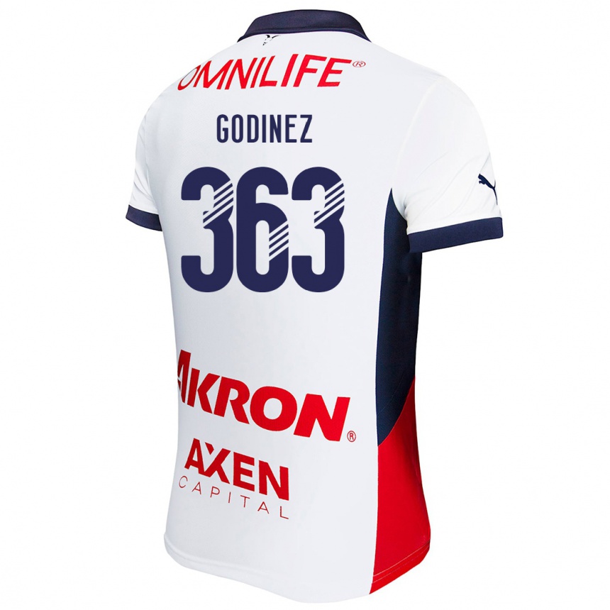 Women Football André Godinez #363 White Red Blue Away Jersey 2024/25 T-Shirt Za