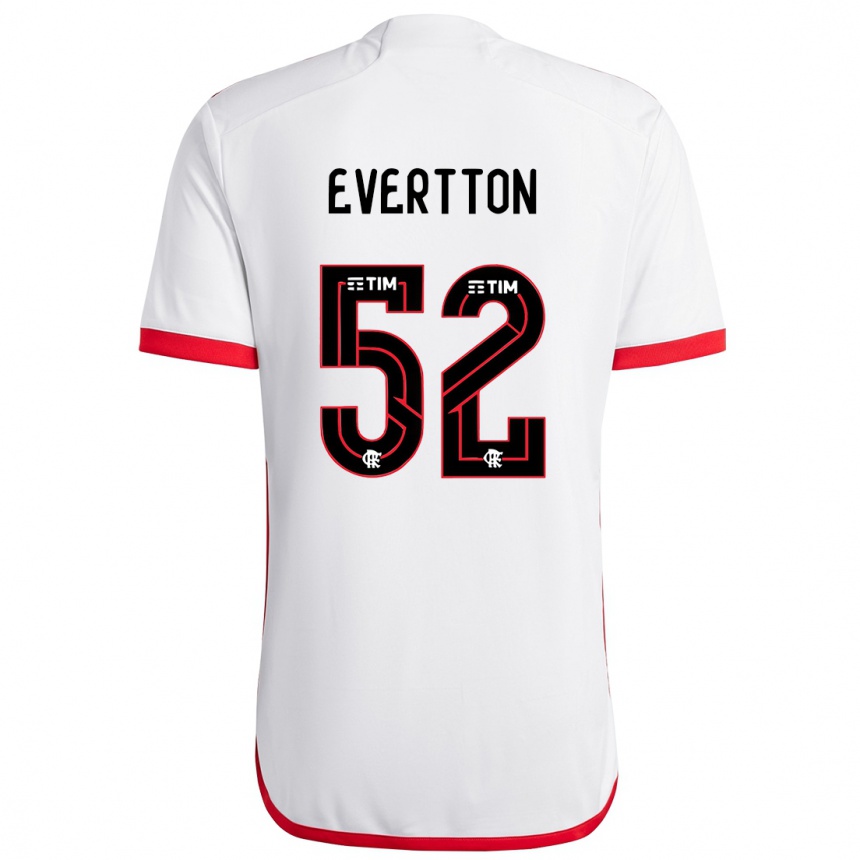 Women Football Evertton #52 White Red Away Jersey 2024/25 T-Shirt Za