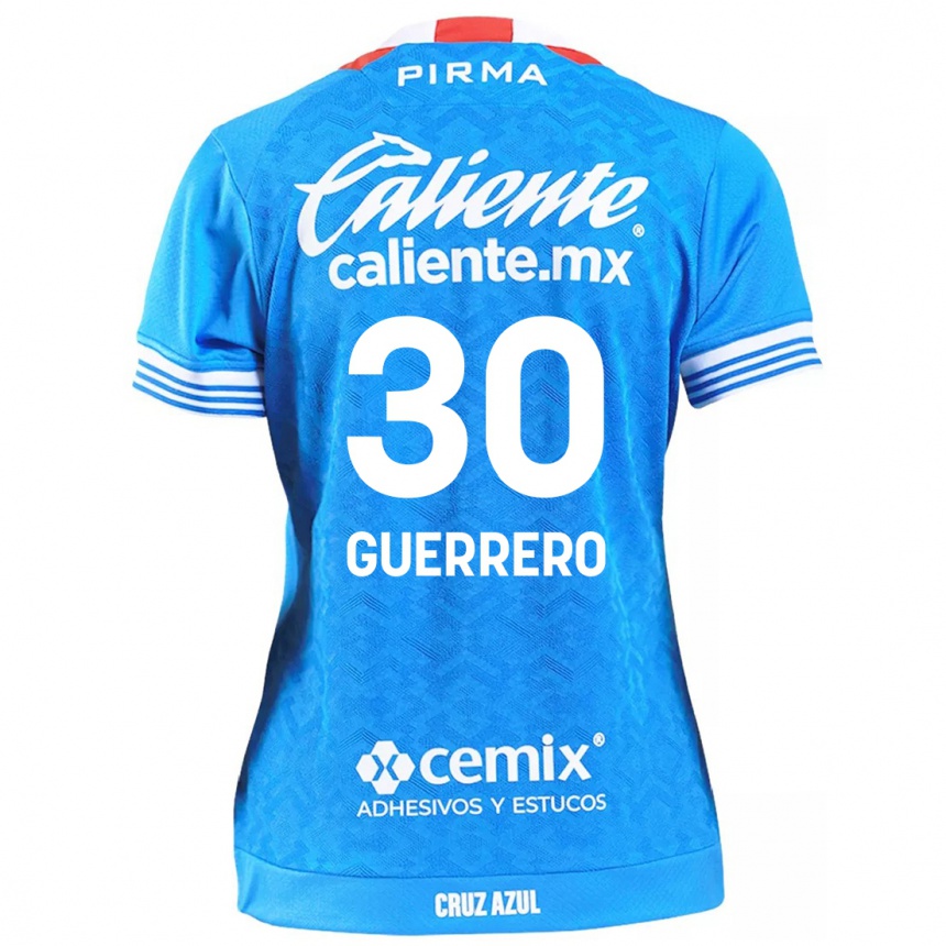 Kids Football Rafael Guerrero #30 Sky Blue Home Jersey 2024/25 T-Shirt Za