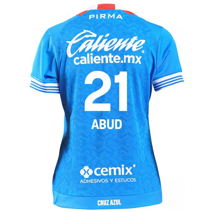 Kids Football Karime Abud #21 Sky Blue Home Jersey 2024/25 T-Shirt Za