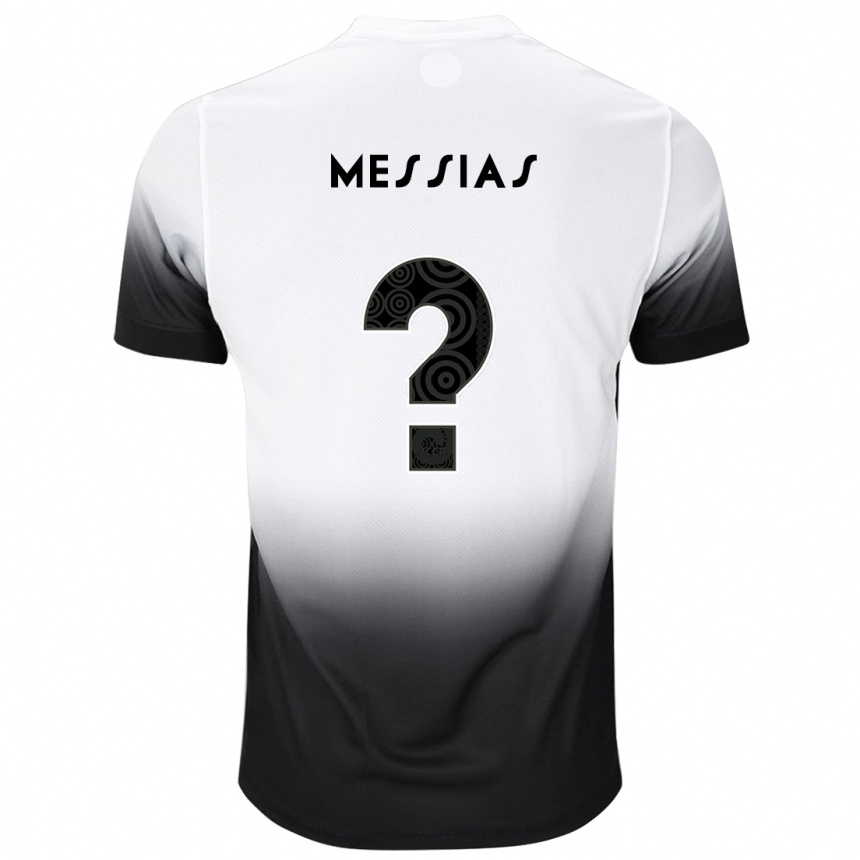 Kids Football Messias #0 White Black Home Jersey 2024/25 T-Shirt Za