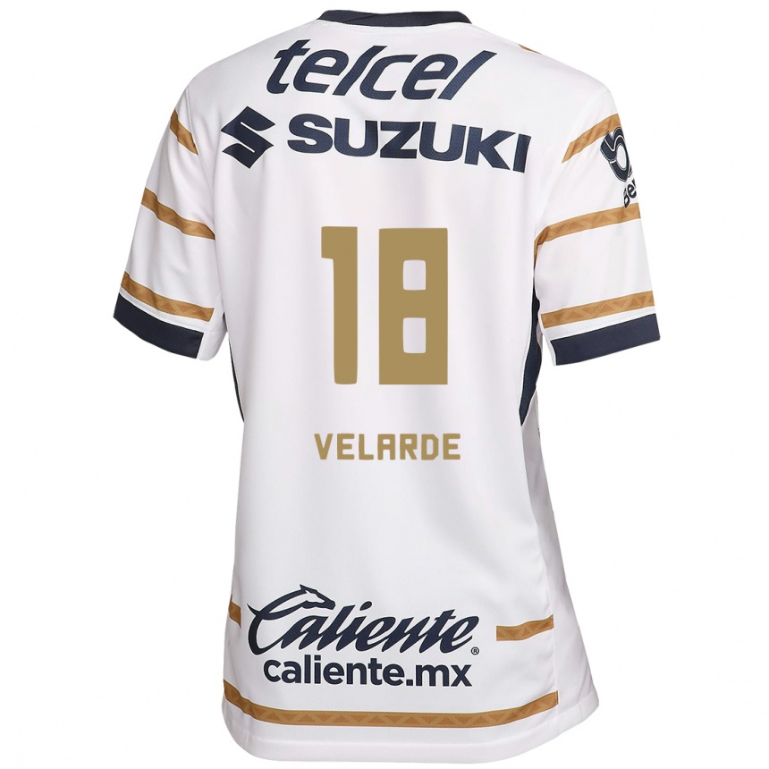 Kids Football Efrain Velarde #18 White Obsidian Home Jersey 2024/25 T-Shirt Za