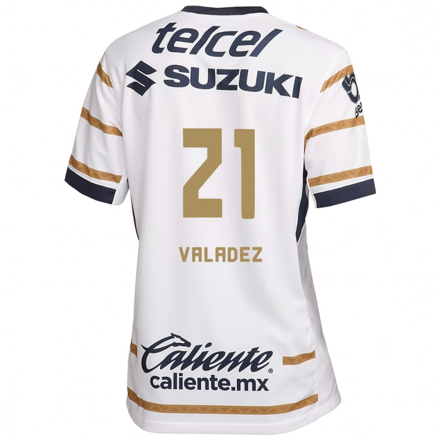 Kids Football Natalia Macias Valadez #21 White Obsidian Home Jersey 2024/25 T-Shirt Za