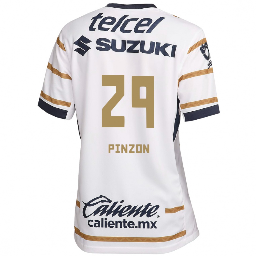 Kids Football Liceth Pinzon #29 White Obsidian Home Jersey 2024/25 T-Shirt Za