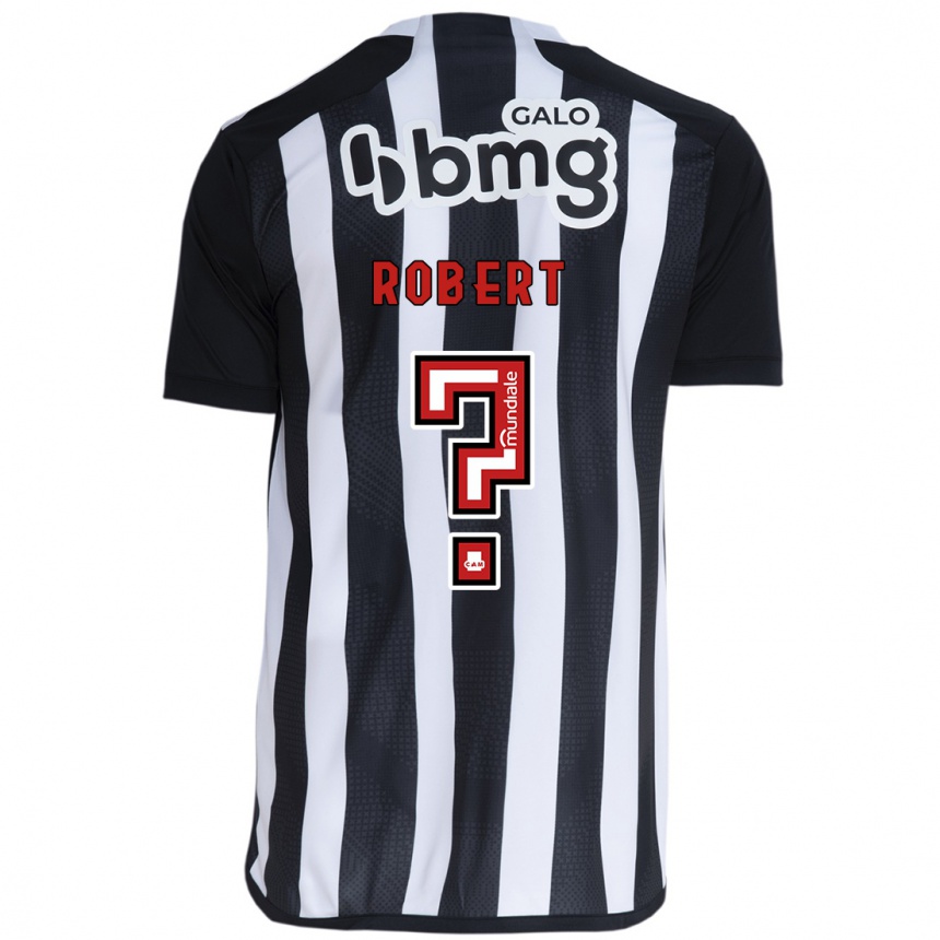 Kids Football Robert Pinto #0 White Black Home Jersey 2024/25 T-Shirt Za