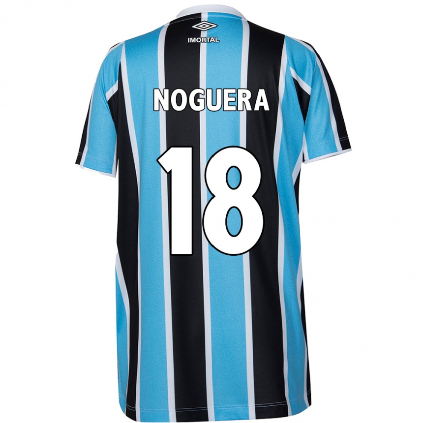 Kids Football Freddy Noguera #18 Blue Black White Home Jersey 2024/25 T-Shirt Za