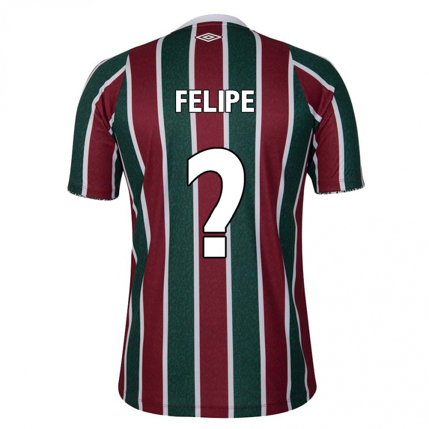 Kids Football Riquelme Felipe #0 Green Maroon White Home Jersey 2024/25 T-Shirt Za