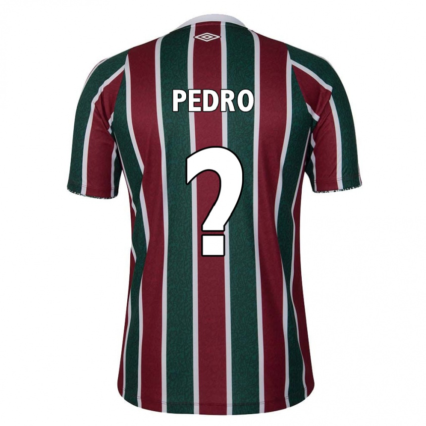 Kids Football Matheus Pedro #0 Green Maroon White Home Jersey 2024/25 T-Shirt Za