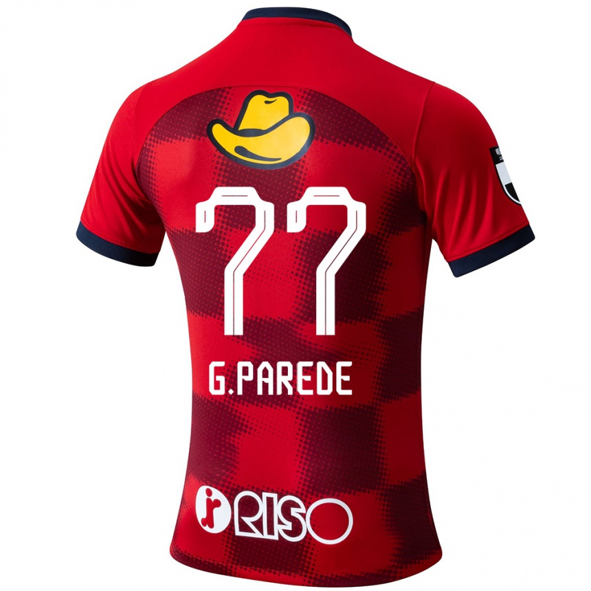 Kids Football Guilherme Parede #77 Red Blue White Home Jersey 2024/25 T-Shirt Za