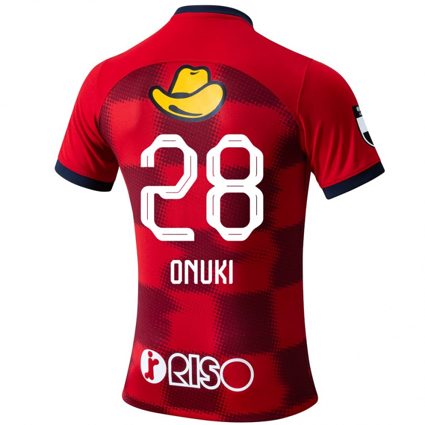 Kids Football Rui Onuki #28 Red Blue White Home Jersey 2024/25 T-Shirt Za