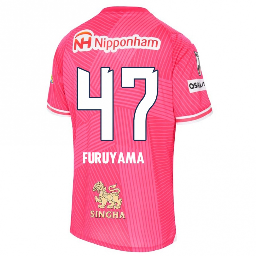 Kids Football Kengo Furuyama #47 Pink White Home Jersey 2024/25 T-Shirt Za