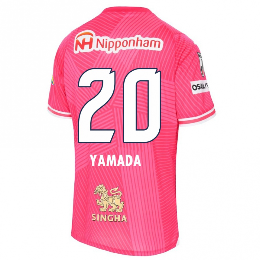 Kids Football Kotaro Yamada #20 Pink White Home Jersey 2024/25 T-Shirt Za