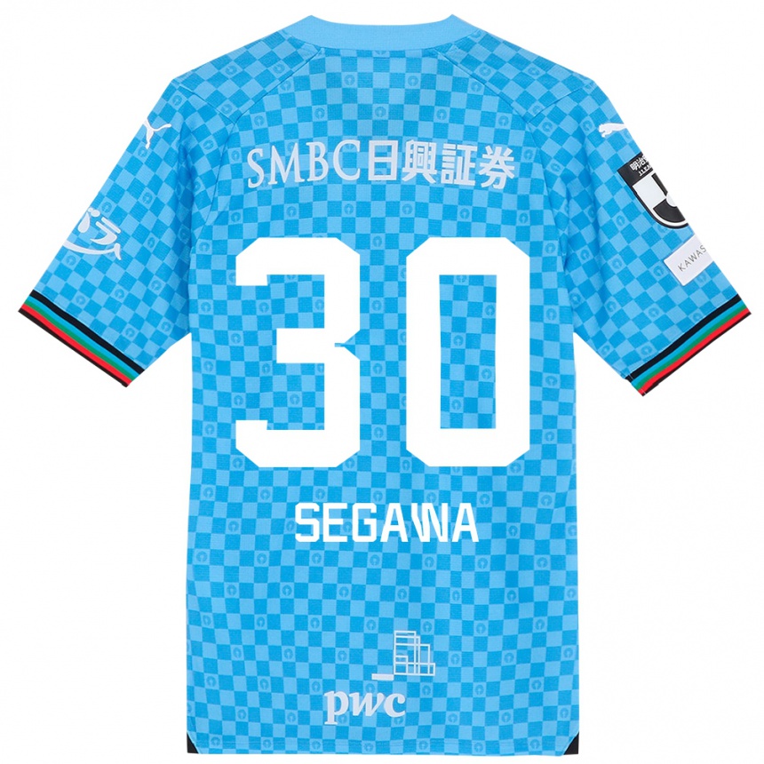 Kids Football Yusuke Segawa #30 Azure Blue Home Jersey 2024/25 T-Shirt Za