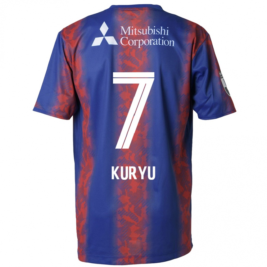 Kids Football Kuryu Matsuki #7 Blue Red Home Jersey 2024/25 T-Shirt Za