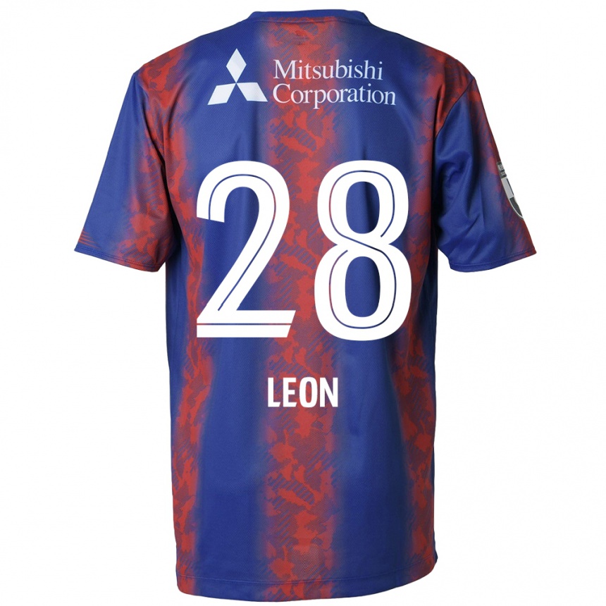 Kids Football Leon Nozawa #28 Blue Red Home Jersey 2024/25 T-Shirt Za