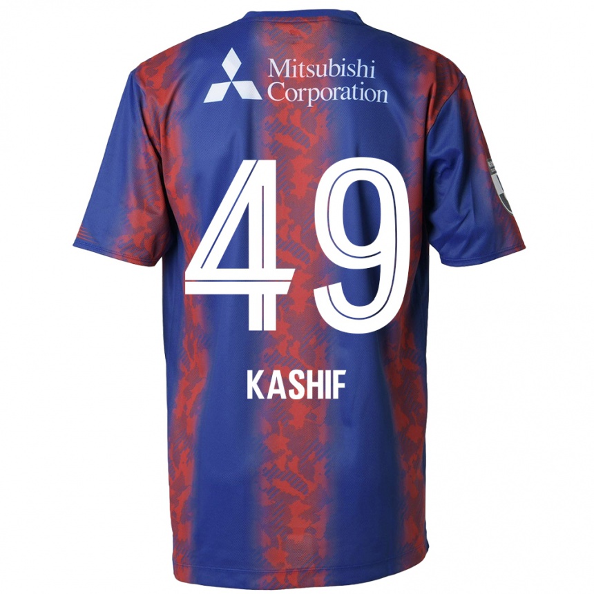 Kids Football Kashif Bangnagande #49 Blue Red Home Jersey 2024/25 T-Shirt Za