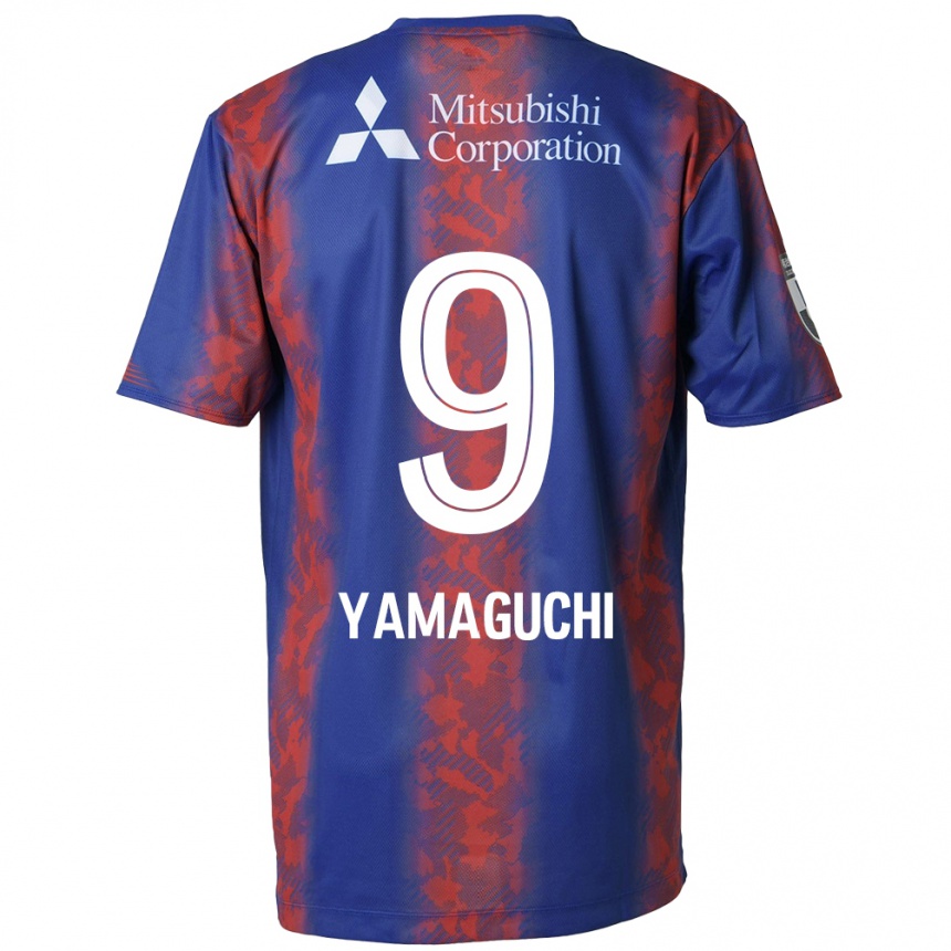 Kids Football Taiyo Yamaguchi #9 Blue Red Home Jersey 2024/25 T-Shirt Za