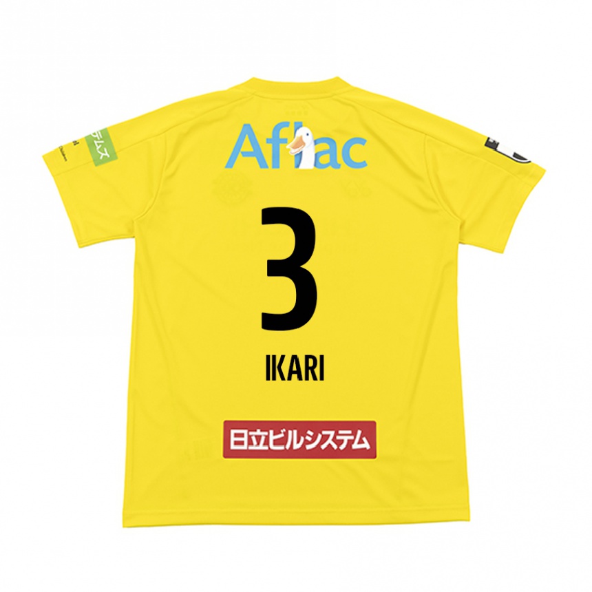 Kids Football Tetta Ikari #3 Yellow Black Home Jersey 2024/25 T-Shirt Za