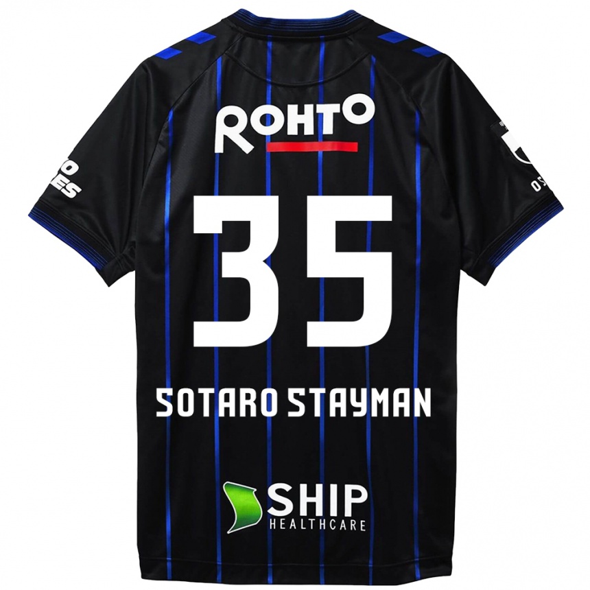 Kids Football Joshua Sotaro Stayman #35 Black Blue Home Jersey 2024/25 T-Shirt Za