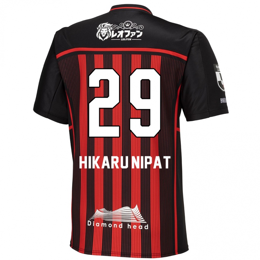 Kids Football Reese Hikaru Nipat #29 Red Black Home Jersey 2024/25 T-Shirt Za