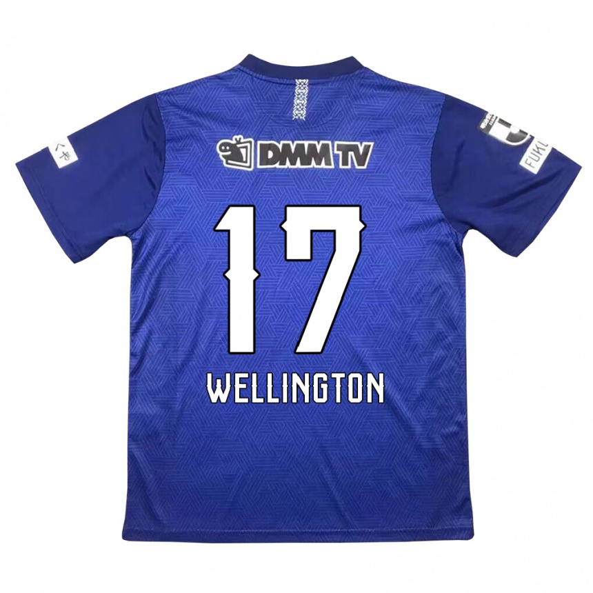 Kids Football Wellington #17 Dark Blue Home Jersey 2024/25 T-Shirt Za