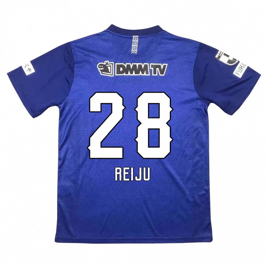 Kids Football Reiju Tsuruno #28 Dark Blue Home Jersey 2024/25 T-Shirt Za