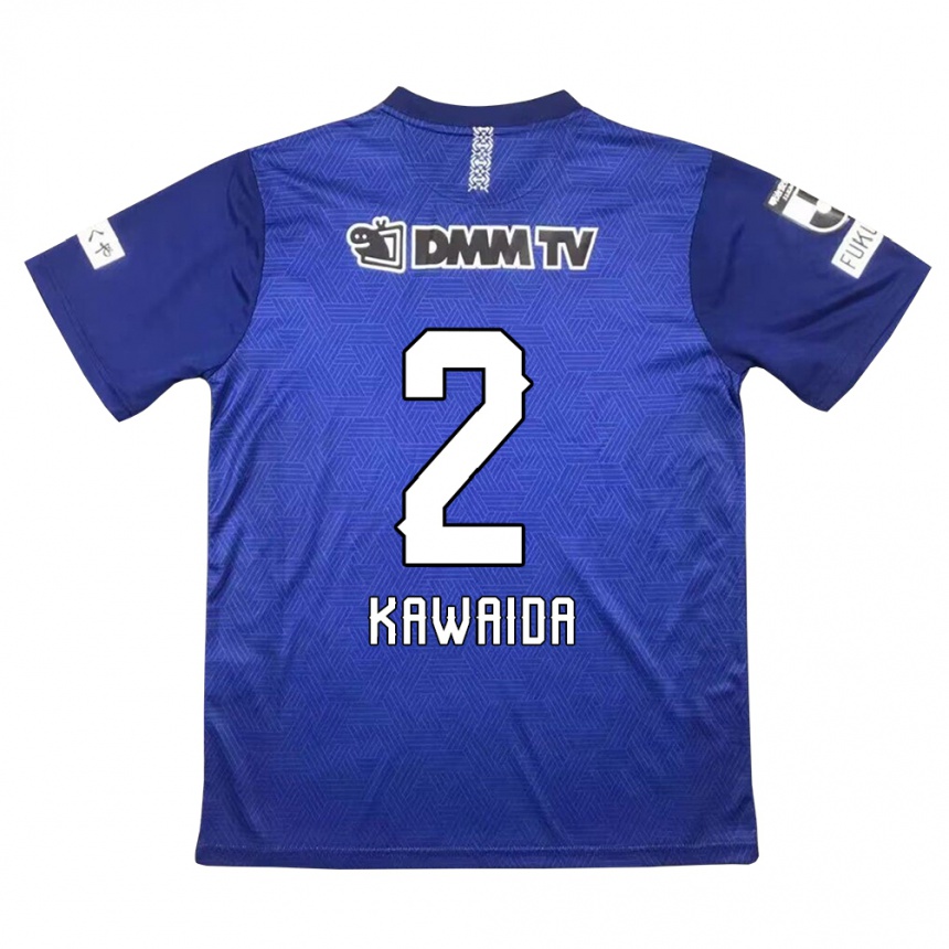 Kids Football Ryoya Kawaida #2 Dark Blue Home Jersey 2024/25 T-Shirt Za