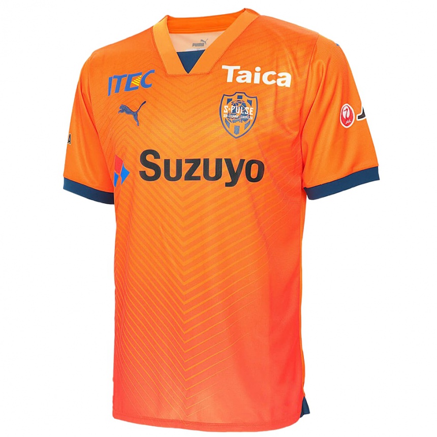 Kids Football Atsuki Nakayama #15 Orange Blue Home Jersey 2024/25 T-Shirt Za