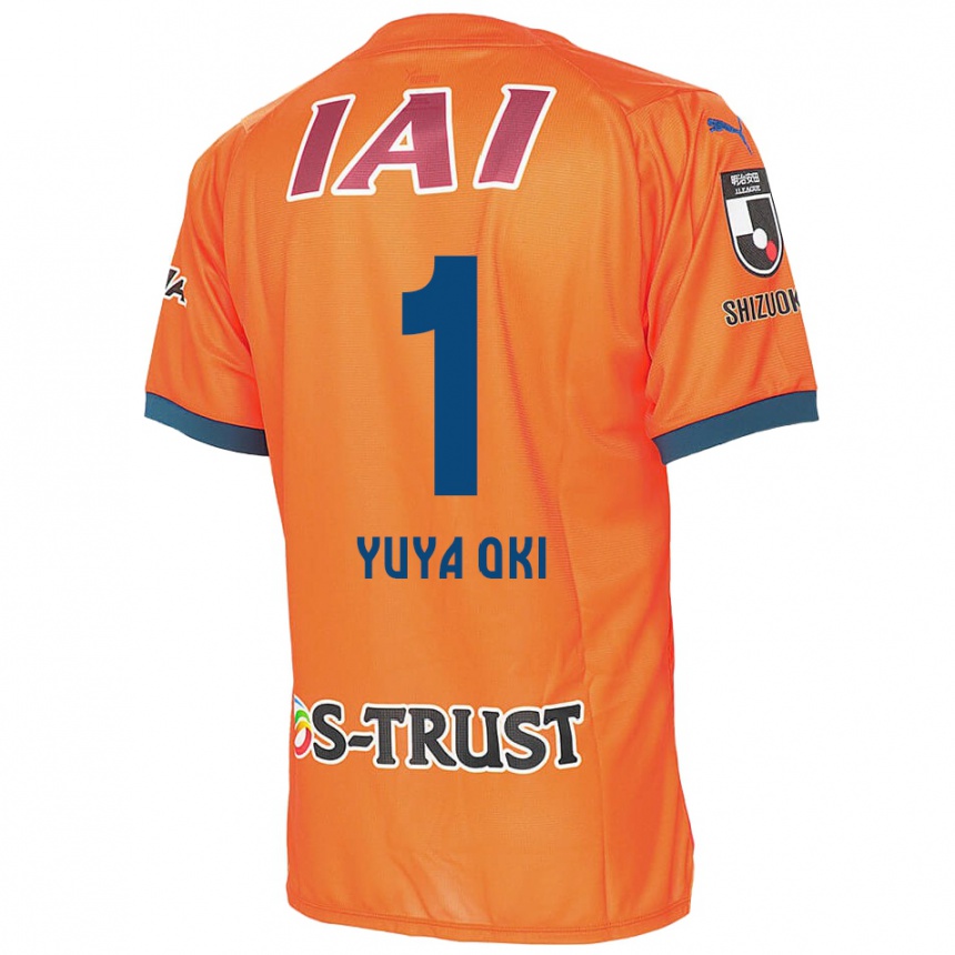 Kids Football Yuya Oki #1 Orange Blue Home Jersey 2024/25 T-Shirt Za