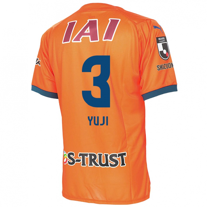 Kids Football Yuji Takahashi #3 Orange Blue Home Jersey 2024/25 T-Shirt Za