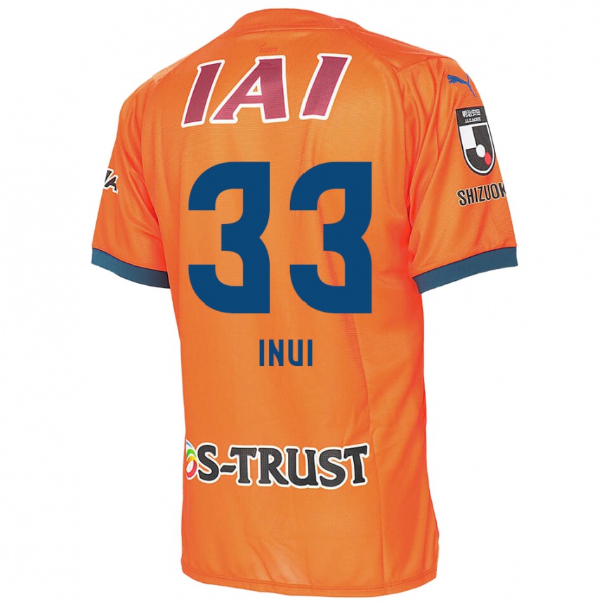 Kids Football Takashi Inui #33 Orange Blue Home Jersey 2024/25 T-Shirt Za