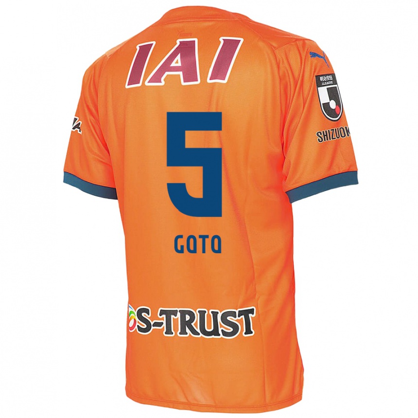 Kids Football Keita Goto #5 Orange Blue Home Jersey 2024/25 T-Shirt Za