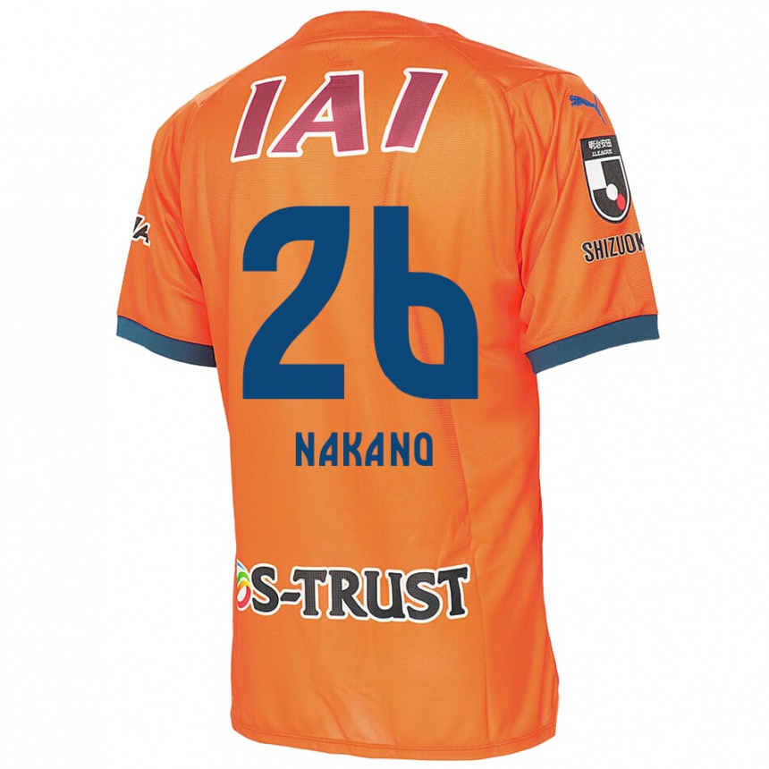 Kids Football Takeru Nakano #26 Orange Blue Home Jersey 2024/25 T-Shirt Za