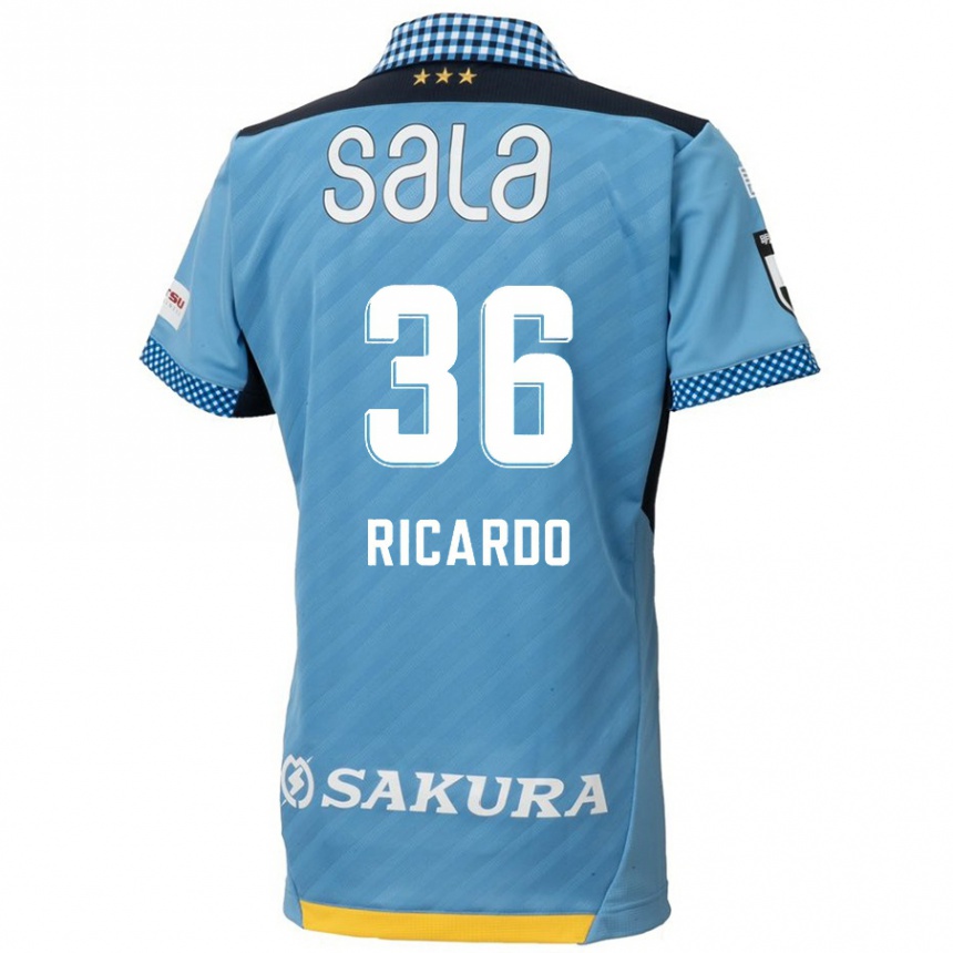 Kids Football Ricardo Graça #36 Blue Black Home Jersey 2024/25 T-Shirt Za